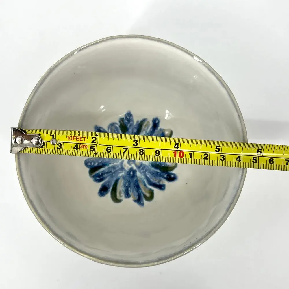 Anthropologie Ginny Blue Bloom Bowl 6